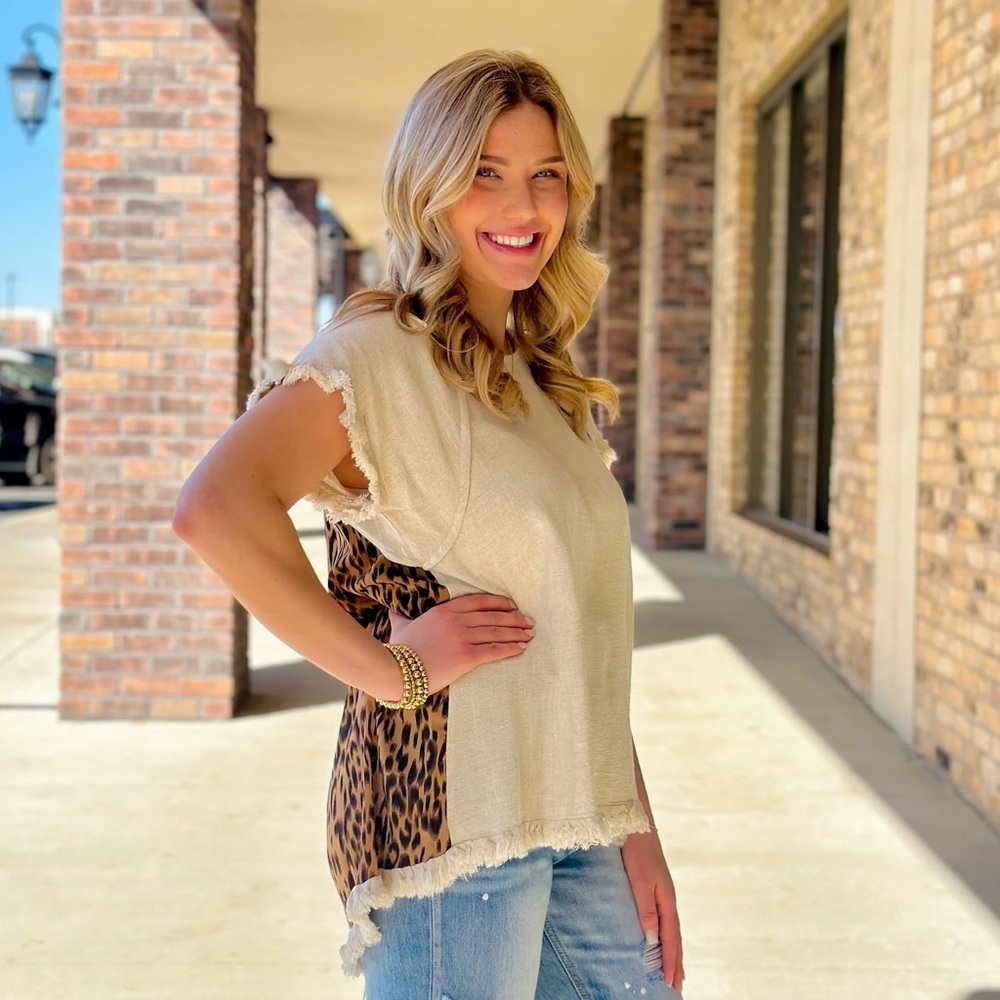 Umgee leopard cream and leopard top medium